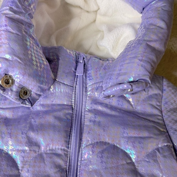 NWT Kensie Girl iridescent lilac infant snow suit size 6/9 months - Picture 4 of 13